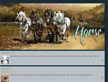 Tablet Screenshot of cedarknolldrafthorses.blogspot.com