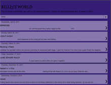 Tablet Screenshot of billieswordsofthemind.blogspot.com