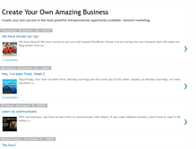 Tablet Screenshot of createyouramazingbusiness.blogspot.com