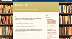 Desktop Screenshot of bintbattutaworld.blogspot.com