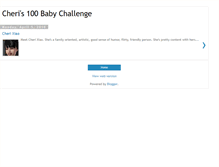 Tablet Screenshot of cheribabychallenge.blogspot.com