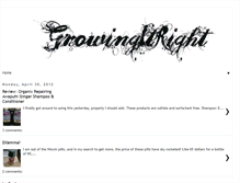 Tablet Screenshot of growingitright.blogspot.com