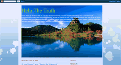 Desktop Screenshot of helpthetruth.blogspot.com