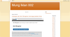 Desktop Screenshot of mungiklan002.blogspot.com