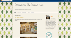 Desktop Screenshot of domesticreformation.blogspot.com