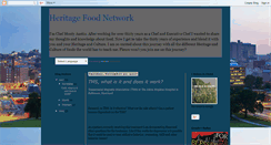 Desktop Screenshot of heritagechef.blogspot.com