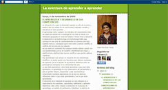 Desktop Screenshot of laaventuradeaprenderaaprender.blogspot.com