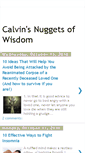 Mobile Screenshot of calvinsnuggetsofwisdom.blogspot.com
