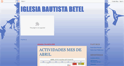 Desktop Screenshot of iglesiaevangelicabautistabetel.blogspot.com