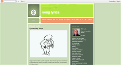 Desktop Screenshot of boblusklyrics.blogspot.com