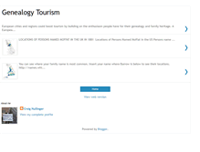 Tablet Screenshot of genealogytourism.blogspot.com