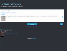 Tablet Screenshot of lacasadelpavone.blogspot.com