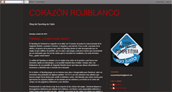 Desktop Screenshot of corazonrojiblanco.blogspot.com