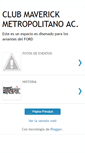 Mobile Screenshot of clubmaverickmetropolitano.blogspot.com