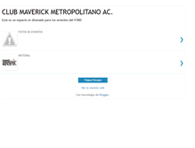 Tablet Screenshot of clubmaverickmetropolitano.blogspot.com