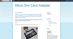 Desktop Screenshot of microsimcard-adapter.blogspot.com