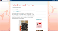 Desktop Screenshot of fabulousandfrufru.blogspot.com