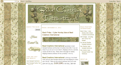 Desktop Screenshot of beadcreationsinternational.blogspot.com