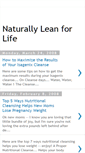 Mobile Screenshot of naturallyleanforlife.blogspot.com