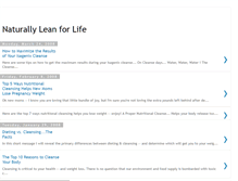 Tablet Screenshot of naturallyleanforlife.blogspot.com