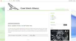 Desktop Screenshot of coastwatch.blogspot.com