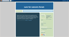 Desktop Screenshot of cureforcancers.blogspot.com