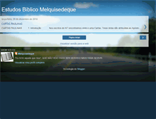 Tablet Screenshot of melquisedequievangelizacao.blogspot.com