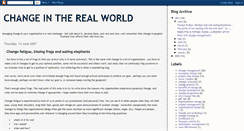 Desktop Screenshot of changeintherealworld.blogspot.com