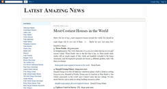 Desktop Screenshot of latestamazingnews.blogspot.com