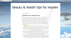 Desktop Screenshot of beautyhealthtipsforwomen.blogspot.com