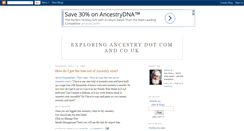 Desktop Screenshot of ancestry.blogspot.com