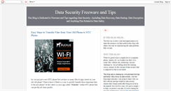 Desktop Screenshot of data-security-freeware.blogspot.com