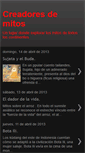 Mobile Screenshot of creadores-de-mitos.blogspot.com
