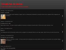 Tablet Screenshot of creadores-de-mitos.blogspot.com