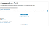 Tablet Screenshot of concursandoemperfil.blogspot.com
