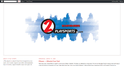 Desktop Screenshot of 2playsports.blogspot.com