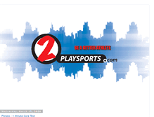 Tablet Screenshot of 2playsports.blogspot.com
