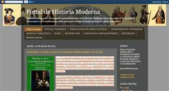 Desktop Screenshot of portaldehistoriamoderna.blogspot.com