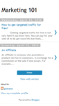 Mobile Screenshot of marketing101for101.blogspot.com