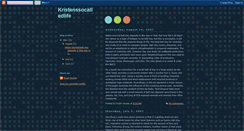Desktop Screenshot of kristenssocalledlife.blogspot.com