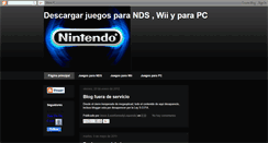 Desktop Screenshot of descargar-juegos-para-nds-gratis.blogspot.com