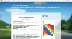 Desktop Screenshot of lavozdeawyayala.blogspot.com
