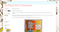 Desktop Screenshot of enpapelartecreaciones.blogspot.com