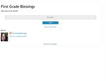 Tablet Screenshot of firstgradeblessings.blogspot.com
