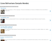 Tablet Screenshot of liceobolivarianogonzalomendez.blogspot.com