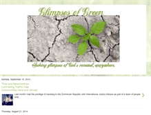 Tablet Screenshot of glimpseofgreen.blogspot.com