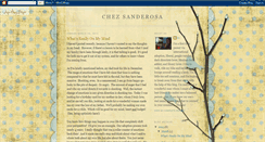 Desktop Screenshot of chezsanderosa.blogspot.com