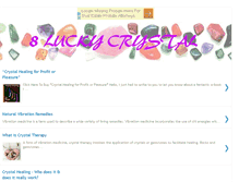 Tablet Screenshot of 8luckycrystal.blogspot.com