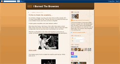 Desktop Screenshot of iburnedthebrownies.blogspot.com