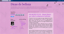 Desktop Screenshot of dicasdebelleza.blogspot.com